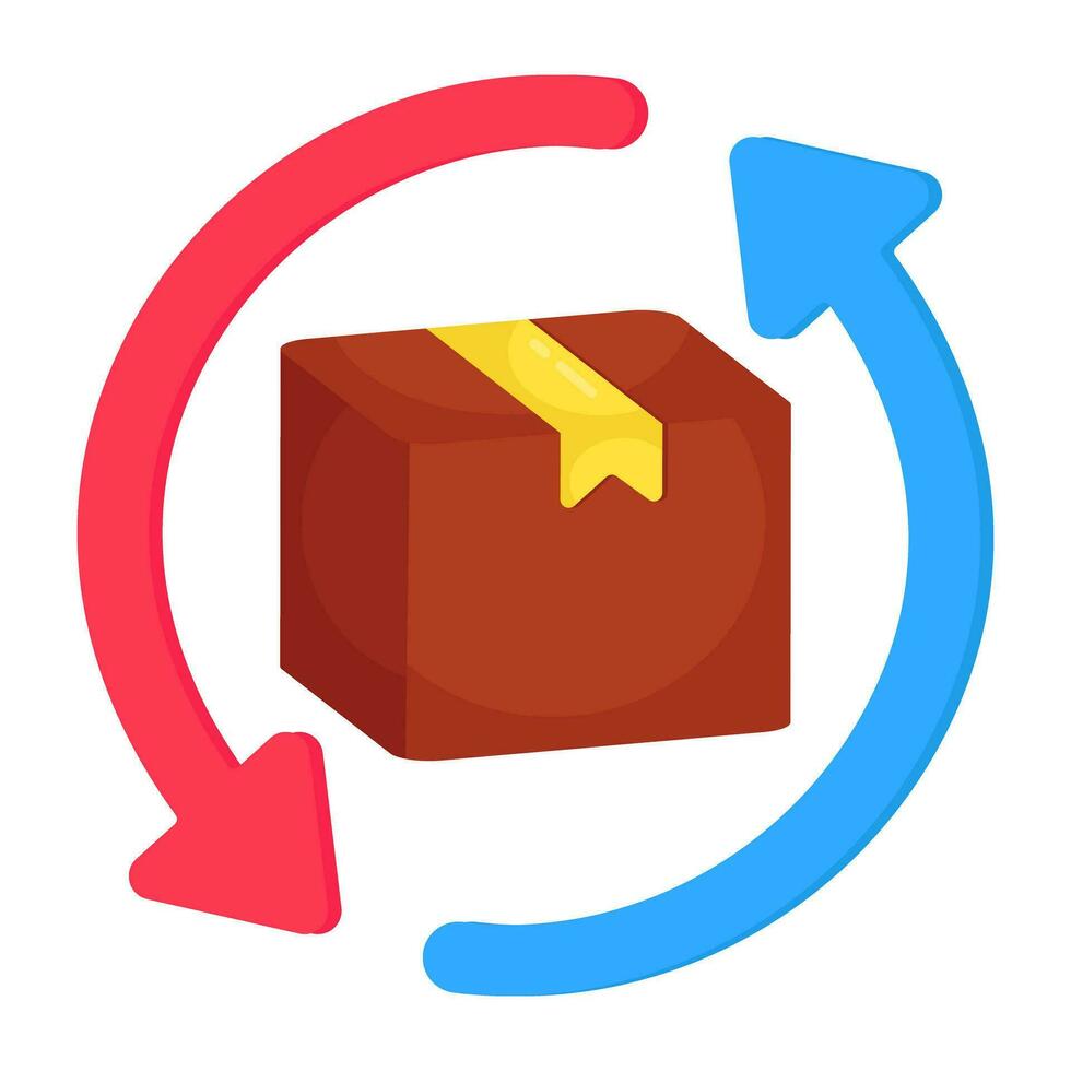 Modern design icon of parcel exchange vector