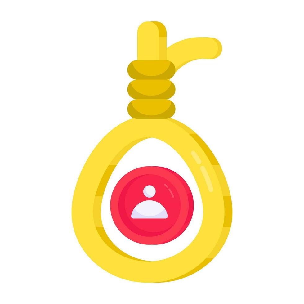 Modern design icon of hanging rope vector