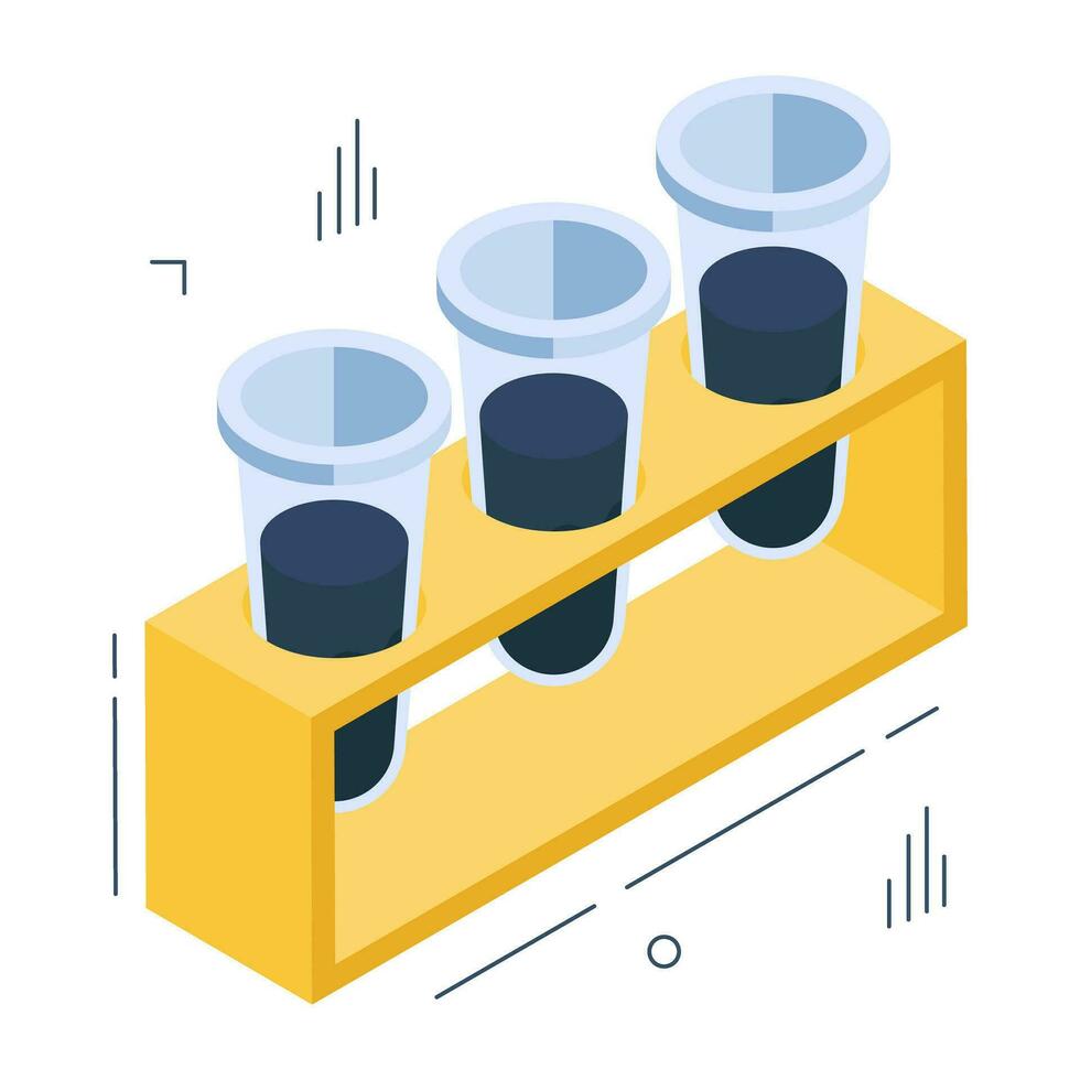 An editable design icon of experiment vector
