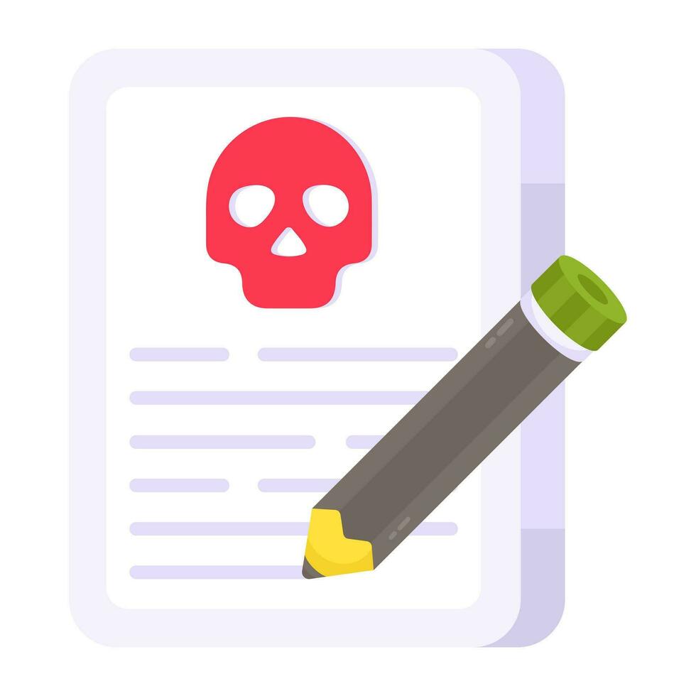 Creative design icon of scary article vector