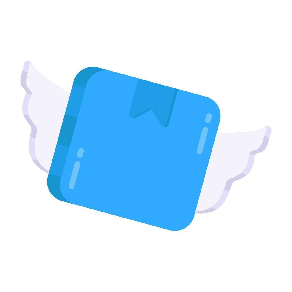 An editable design icon of fast delivery vector