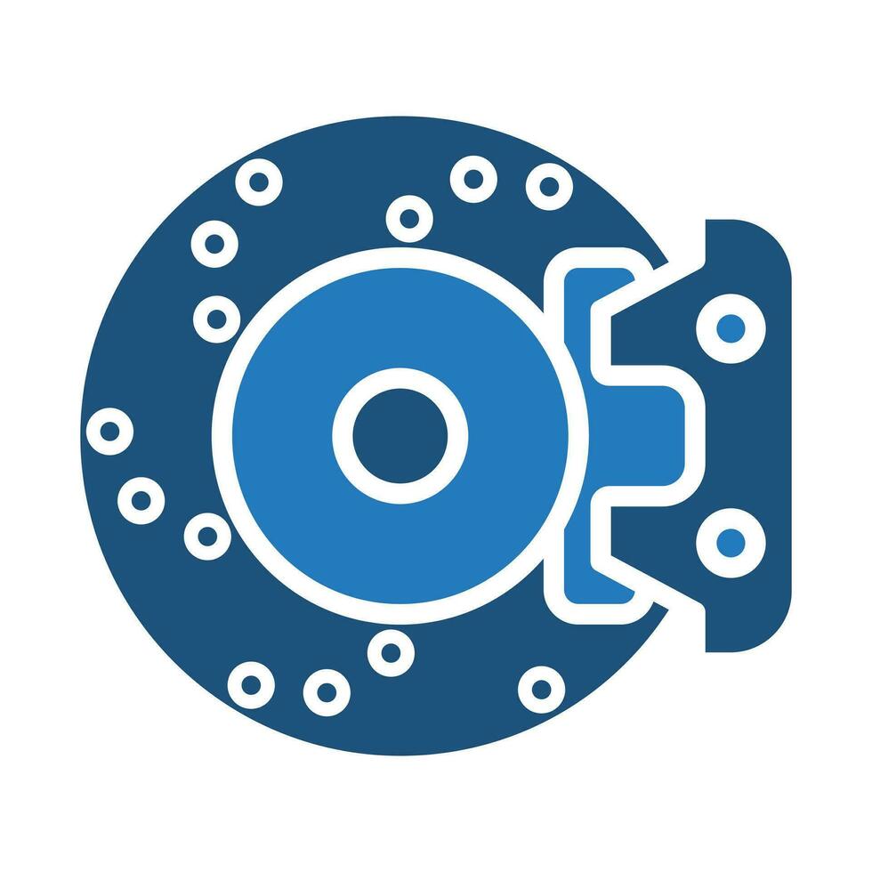 Brake Service icon line vector illustration