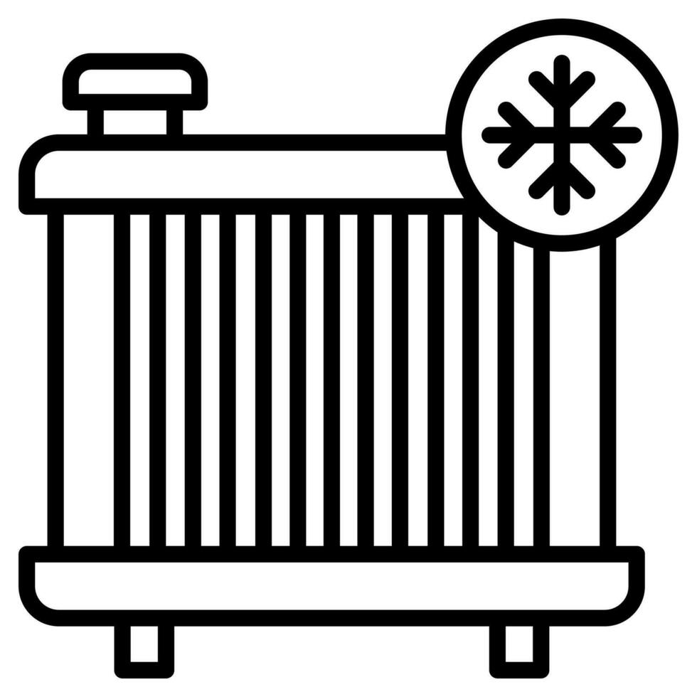 Coolant System icon line vector illustration
