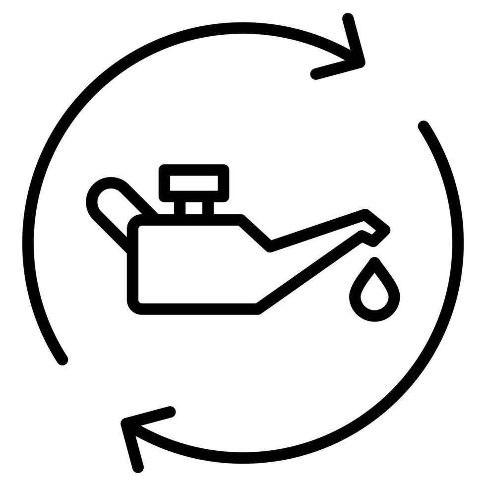 Oil Change icon line vector illustration