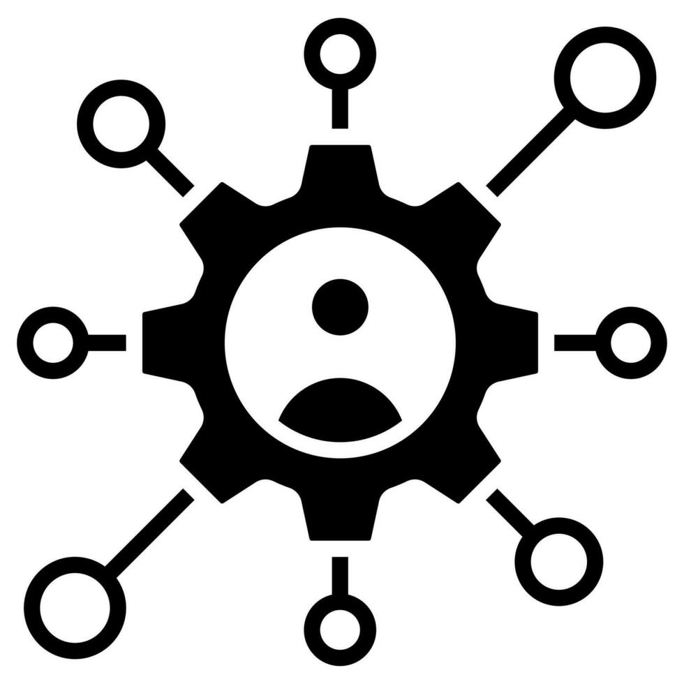 Competence Mapping icon line vector illustration