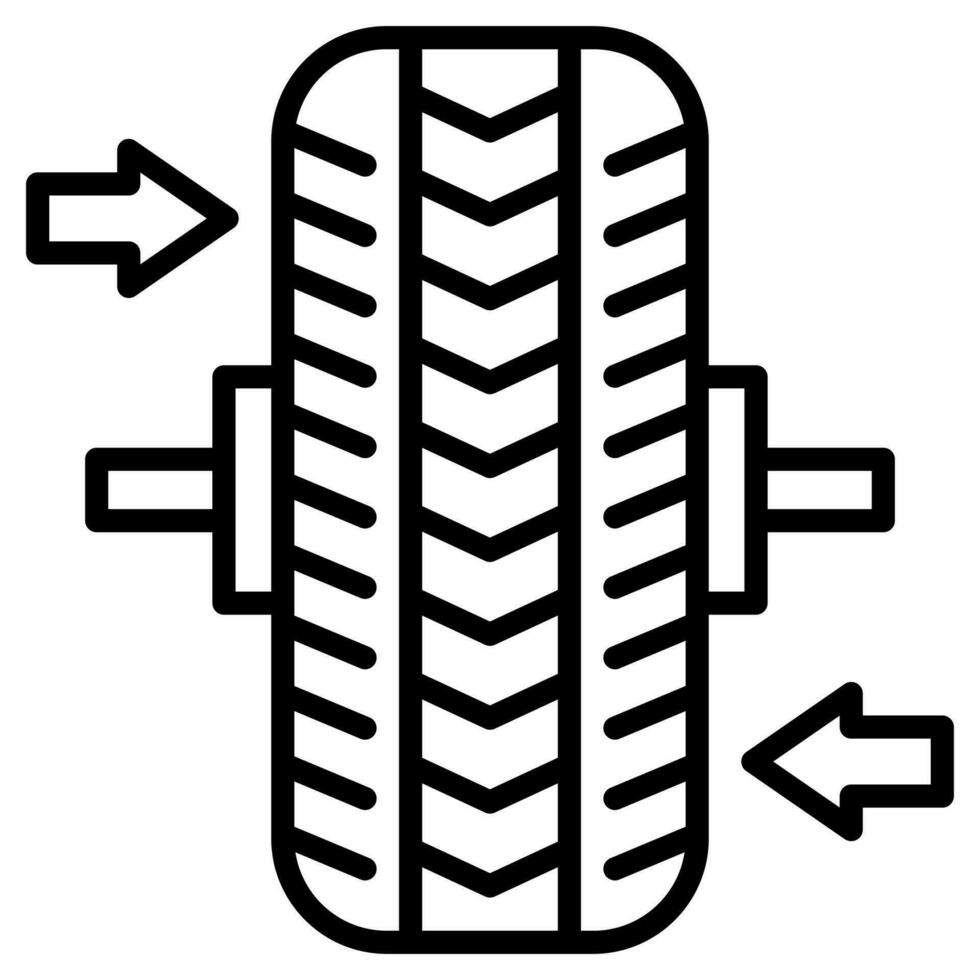 Tire Balancing icon line vector illustration 36322977 Vector Art at