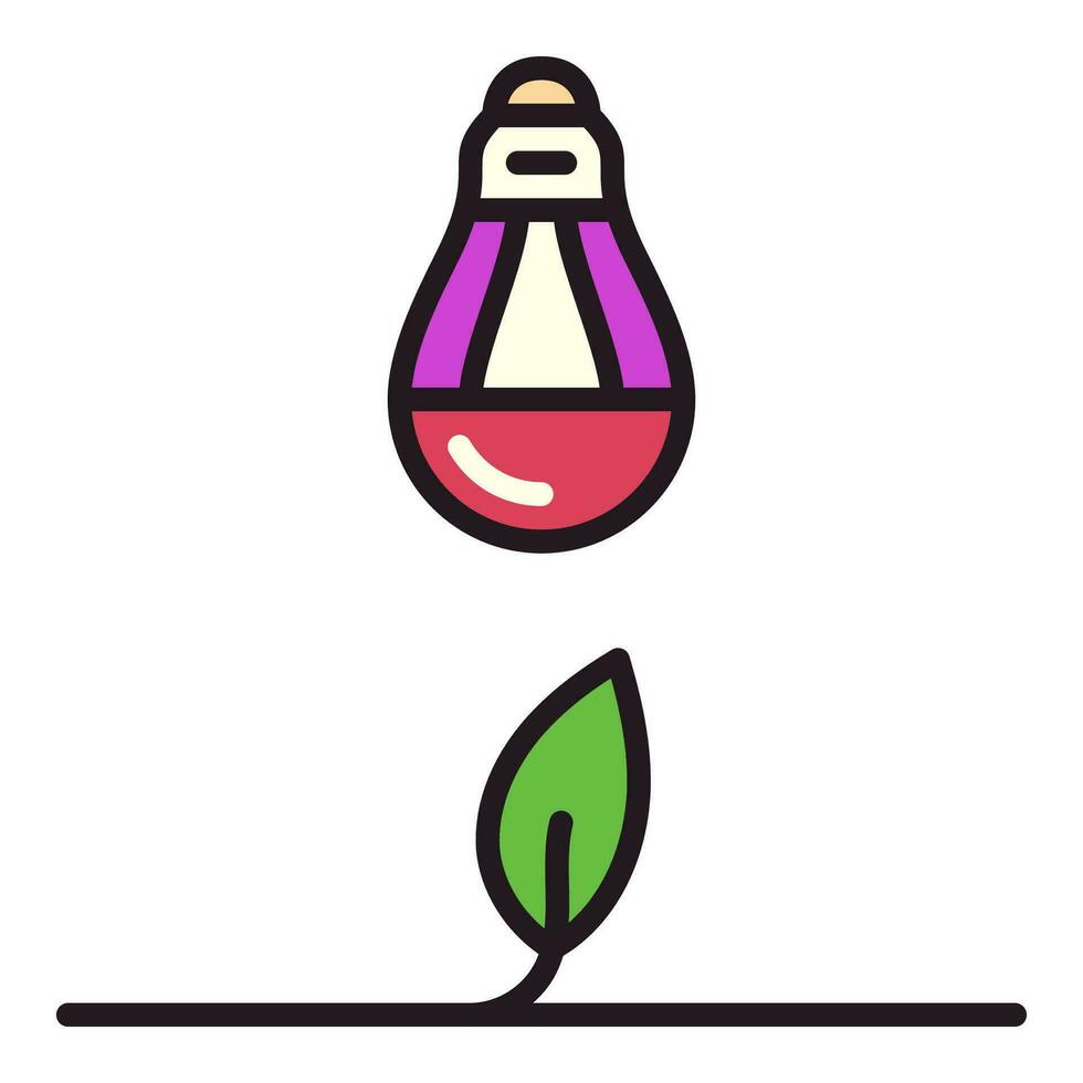 Phyto Light Bulb vector Agro Equipment colored icon or symbol