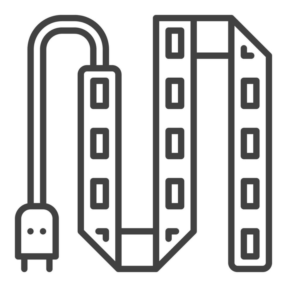 LED Stripe Grow Light Diode vector linear icon or symbol