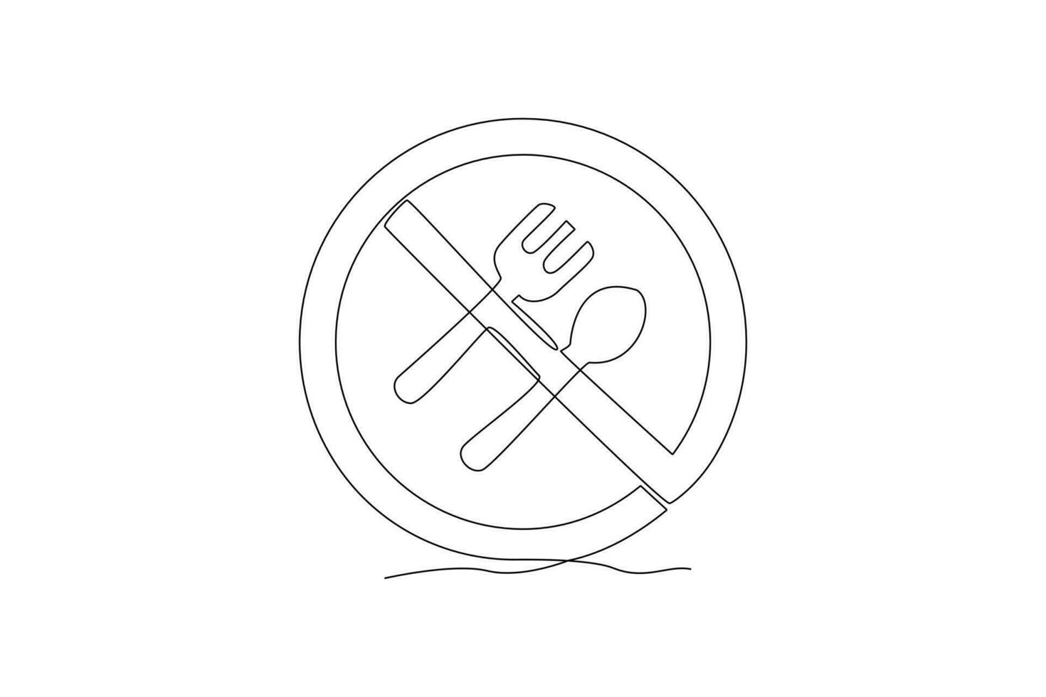 One continuous line drawing of Shopping center or mall information concept. Doodle vector illustration in simple linear style.