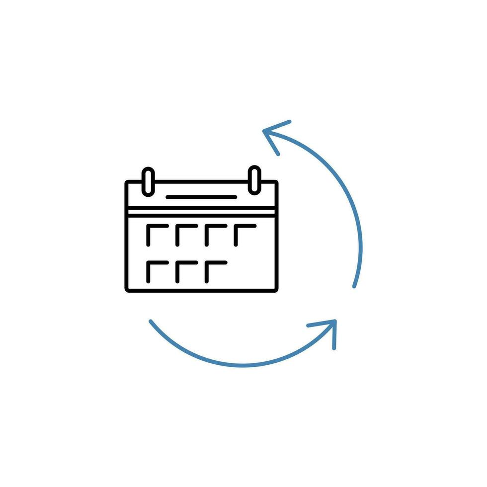 tomorrow concept line icon. Simple element illustration. tomorrow concept outline symbol design. vector