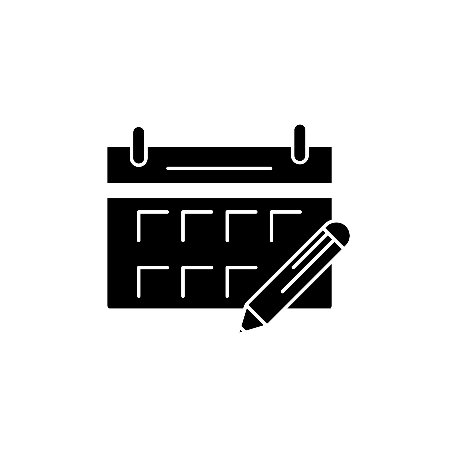 Edit Calendar Concept Line Icon Simple Element Illustration Edit edit-calendar-concept-line-icon-simple-element-illustration-edit