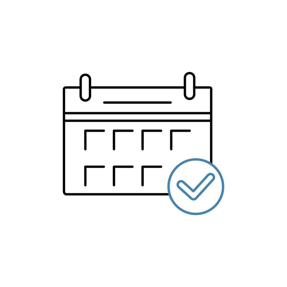 appointment concept line icon. Simple element illustration. appointment concept outline symbol design. vector