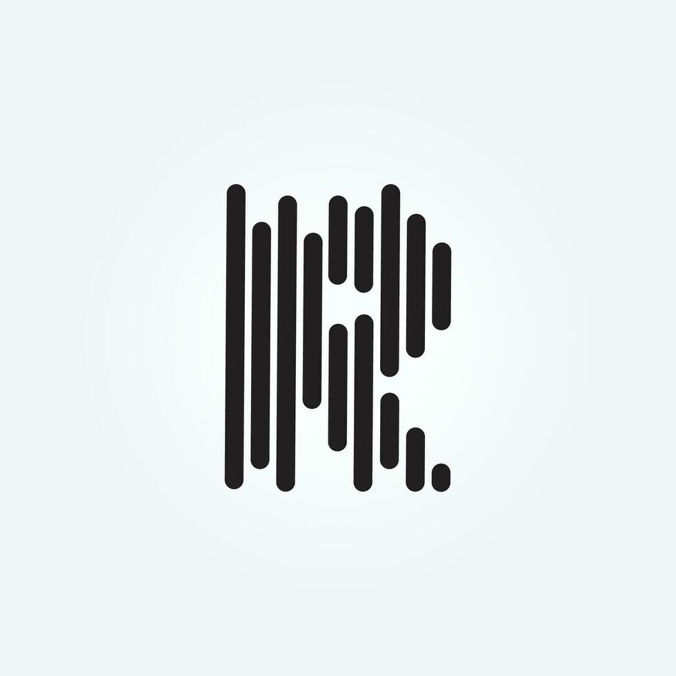 Podcast Radio Logo design On Letter R Design Using Microphone Template vector illustration