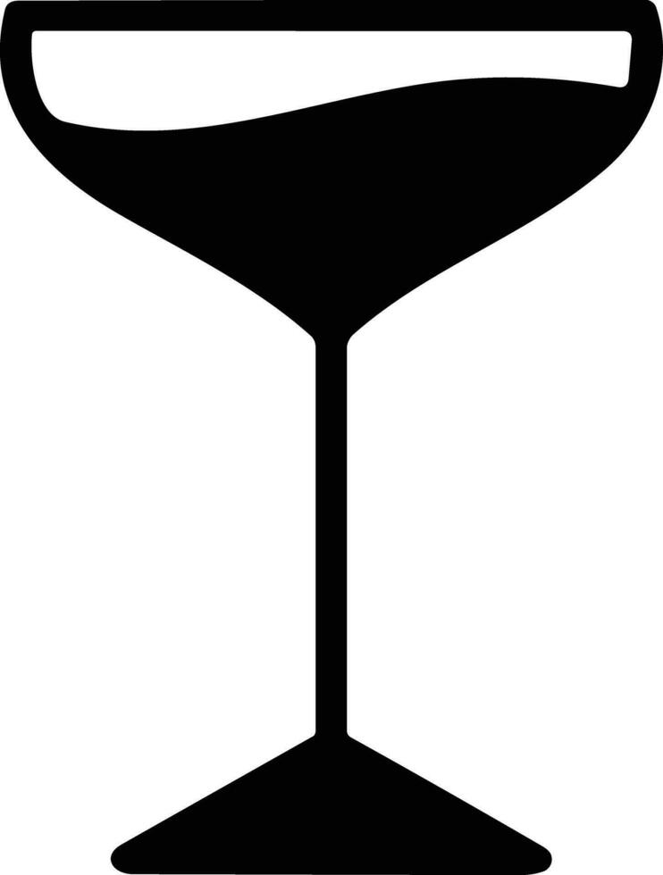 Glass for drink icon. Cocktail drink for party liquid martini with ice bar pictogram vector. drink, martini beverage vector