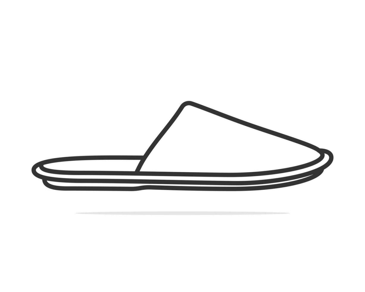 Slippers cartoonish vector illustration design.