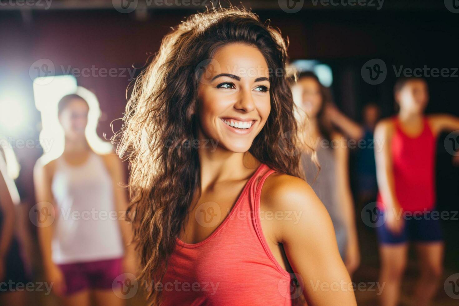 AI generated Image of a woman enjoying exercise photo