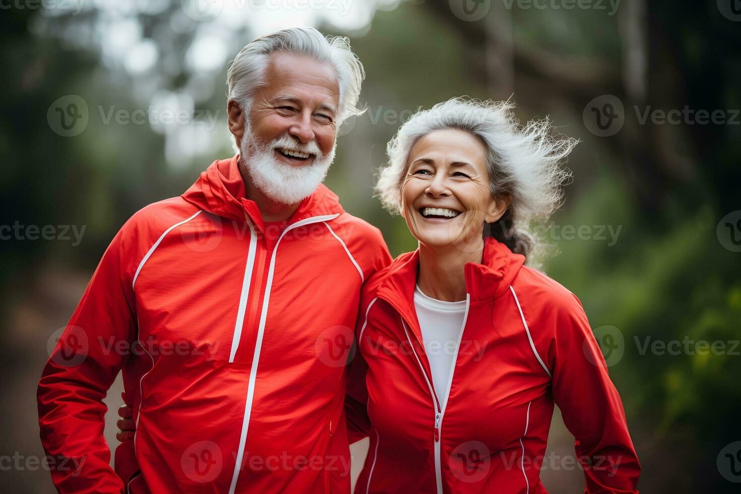 AI generated portrait of a couple outdoors photo