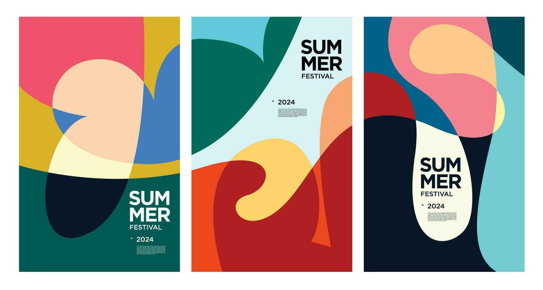 Vector Colorful liquid and fluid background for summer collection