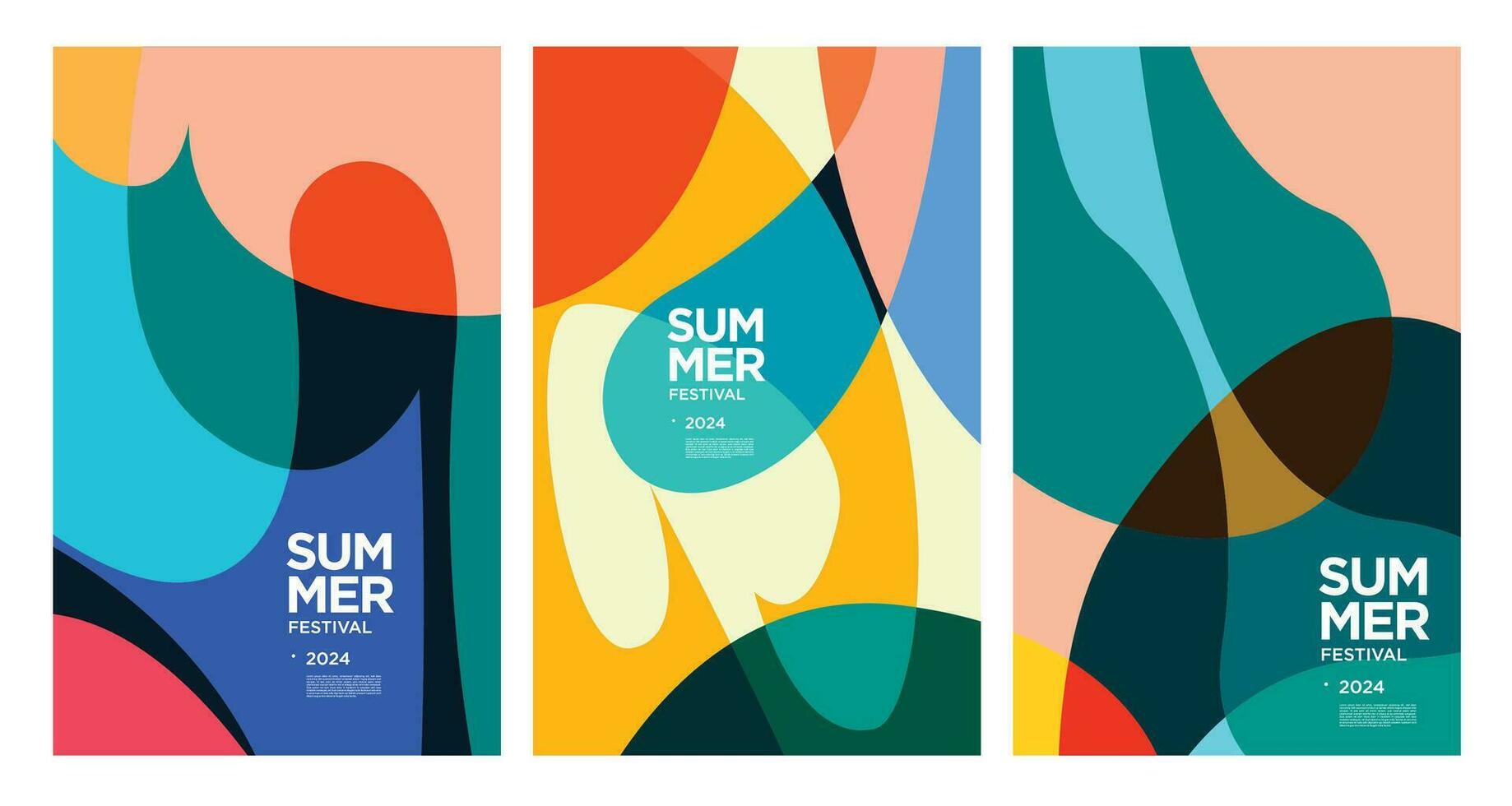 Vector Colorful liquid and fluid background for summer collection