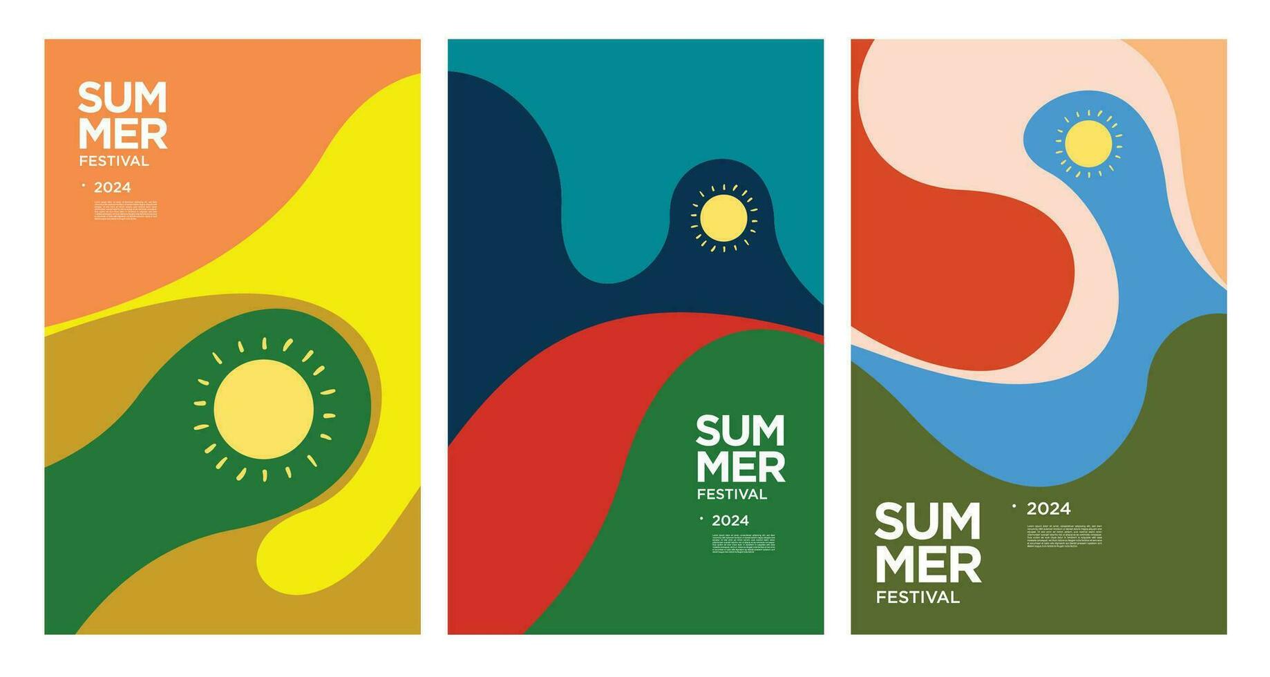 Vector Colorful liquid and fluid background for summer collection