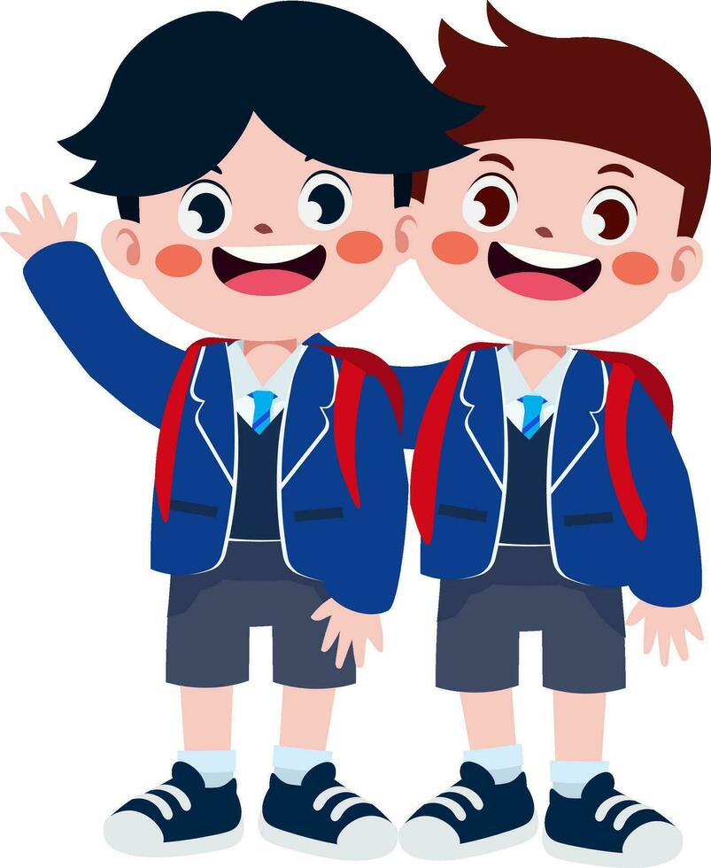 cute children cartoon style vector