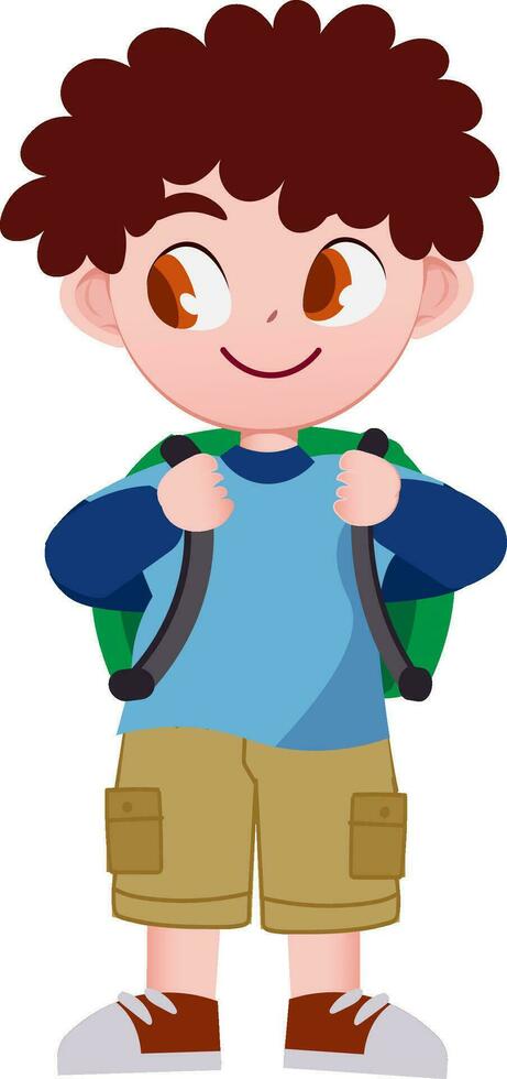 linda niños dibujos animados estilo vector