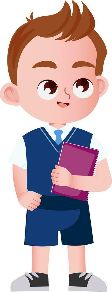 linda niños dibujos animados estilo vector