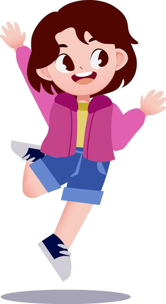 cute children  cartoon style vector