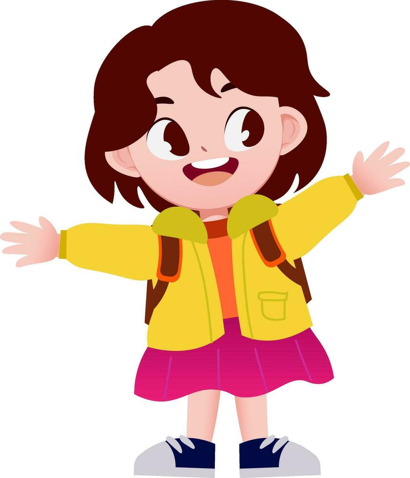 cute children  cartoon style vector