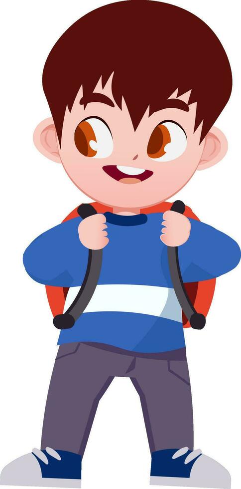 linda niños dibujos animados estilo vector