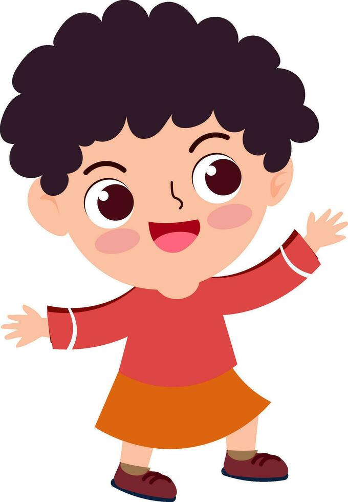cute children  cartoon style vector