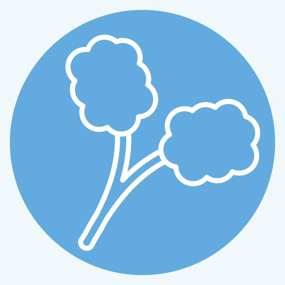 Icon Normal Alveoli. related to Respiratory Therapy symbol. blue eyes style. simple design editable. simple illustration vector