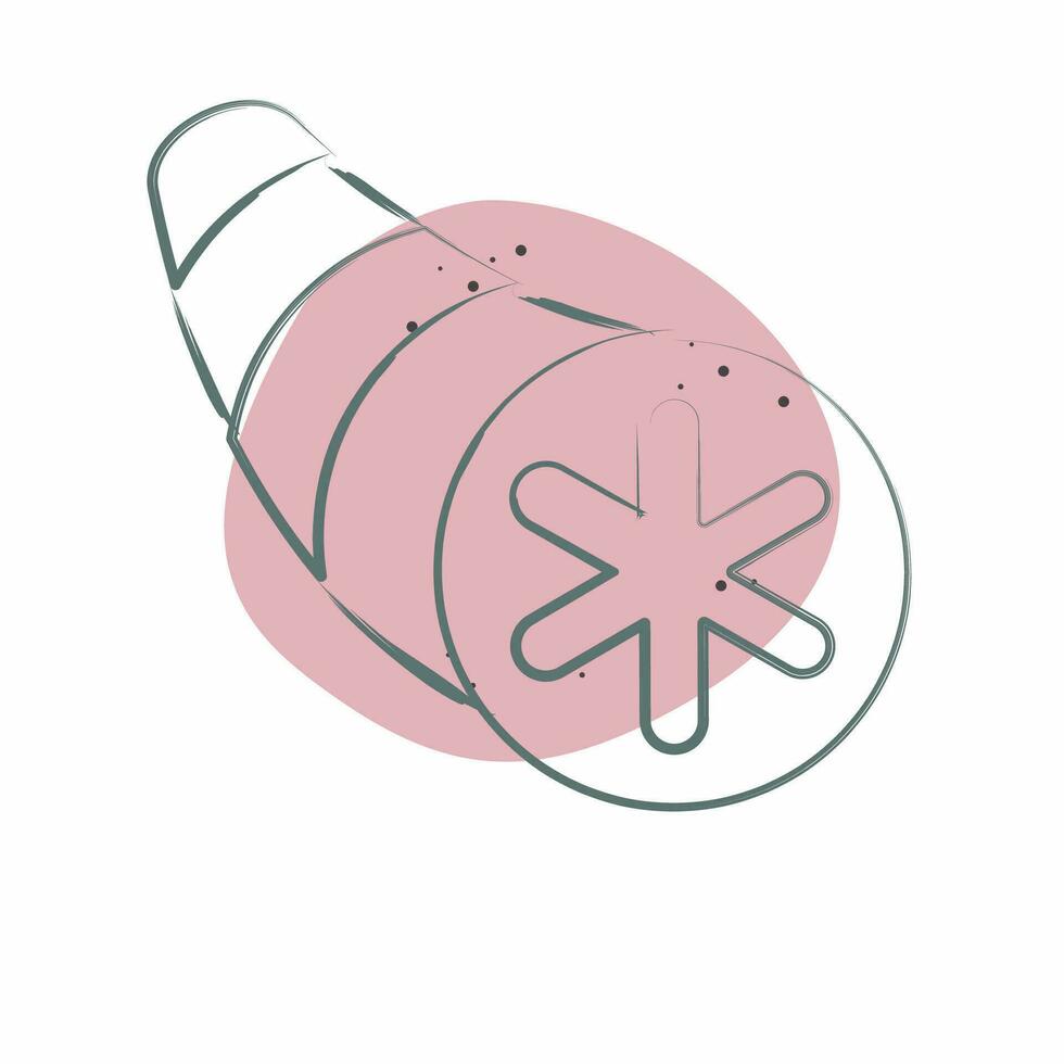 Icon Normal Bronchus. related to Respiratory Therapy symbol. Color Spot Style. simple design editable. simple illustration vector