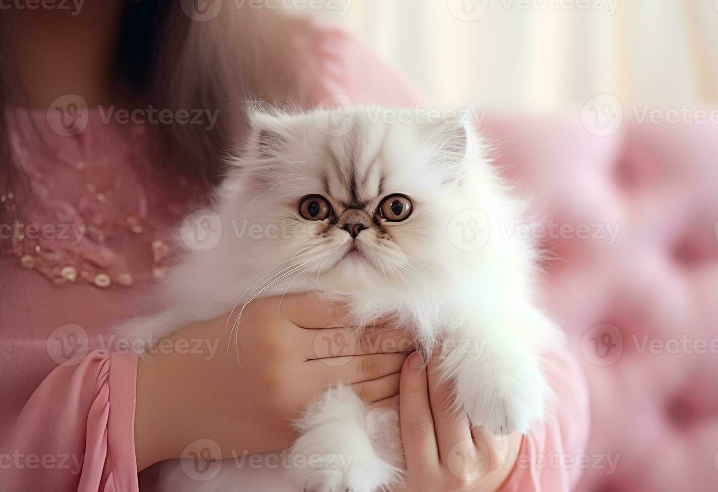 AI generated Popular Persian playful kitten cat breed photo