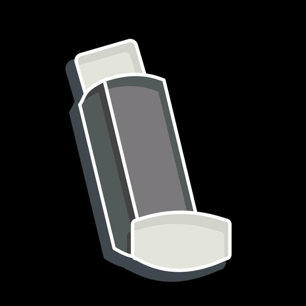 Icon Inhaler. related to Respiratory Therapy symbol. glossy style. simple design editable. simple illustration vector