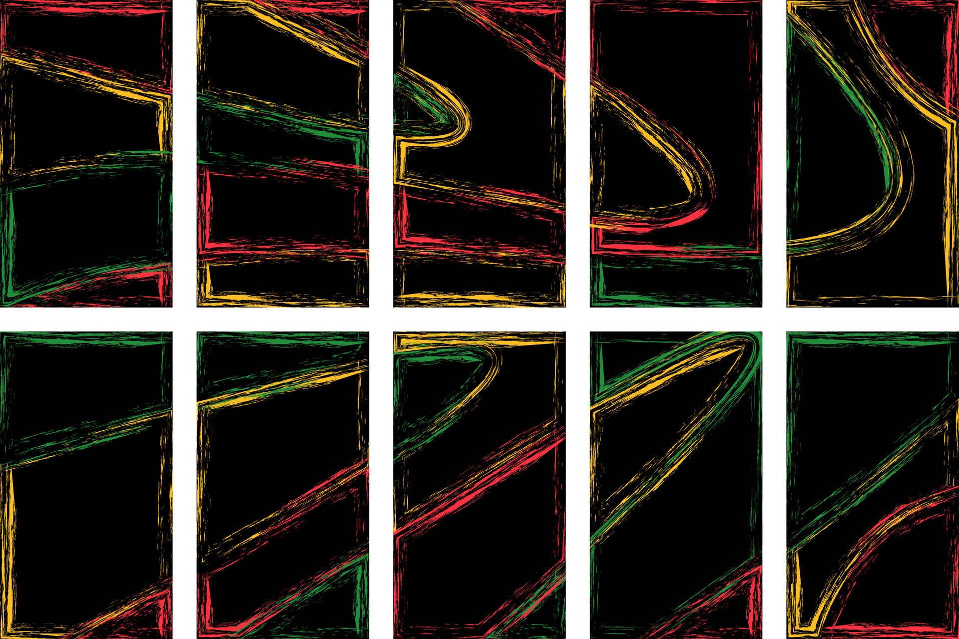 Set Of Black History Month Abstract Background Red Yellow Green Set Of Black History Month Abstract Background Red Yellow Green