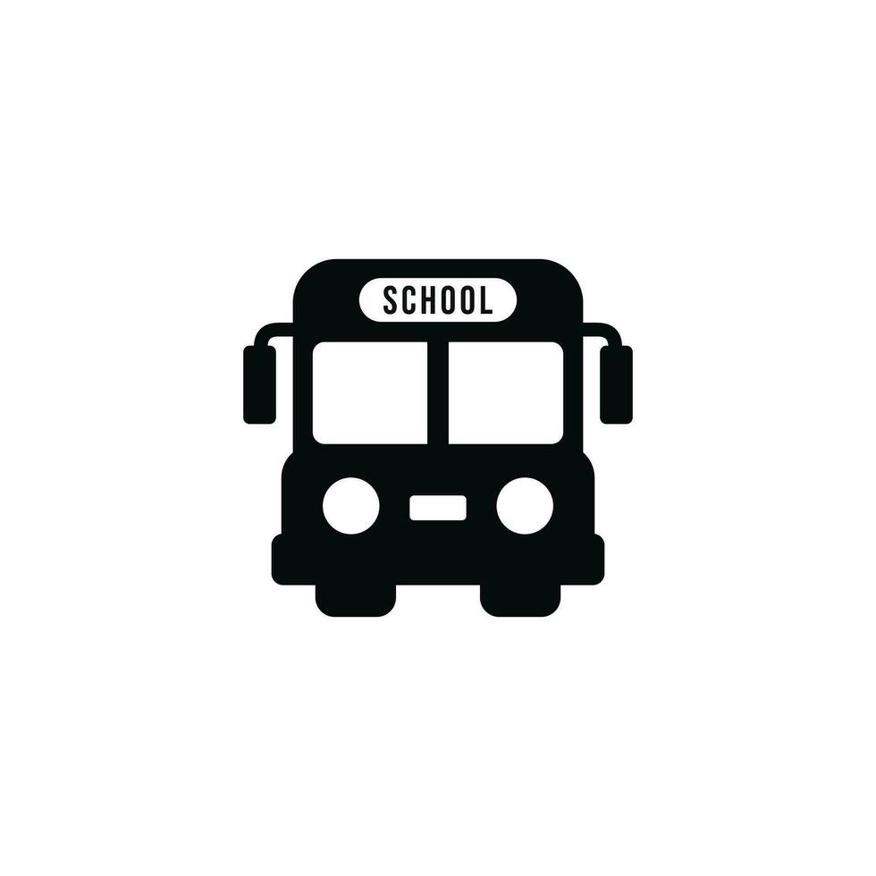 School bus icon isolated on white background vector