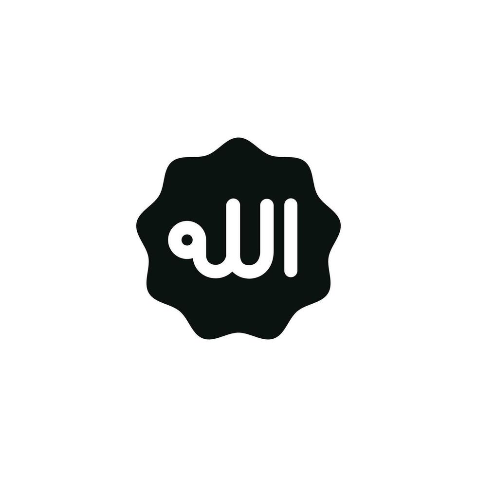 Alloh icon isolated on white background vector