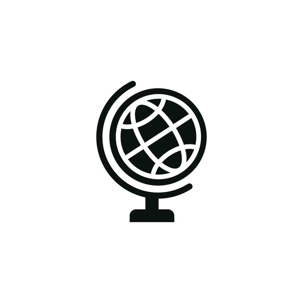 Globe icon isolated on white background vector