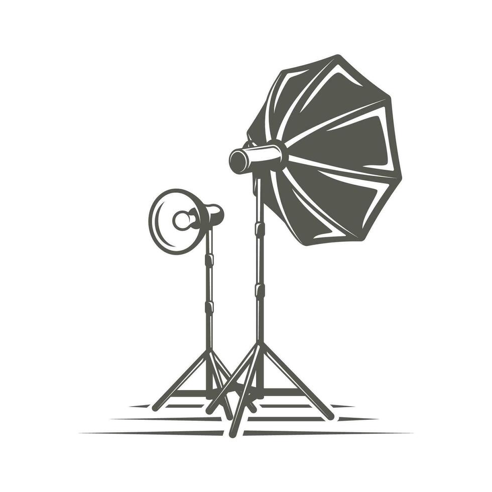 Photo studio element isolated on white background vector