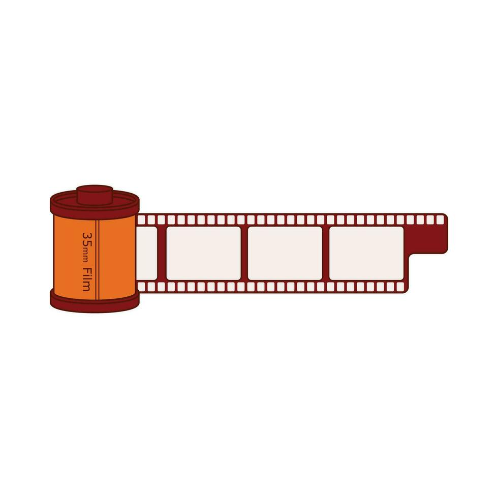 vector roll film or rollfilm isolated