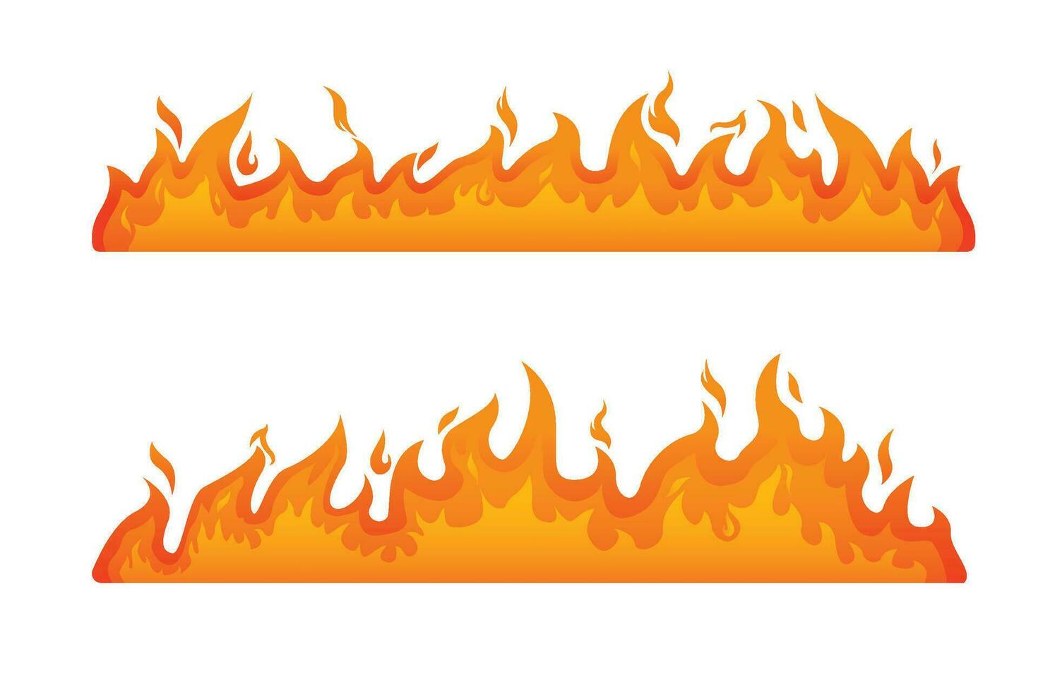 vector great flames with different designs