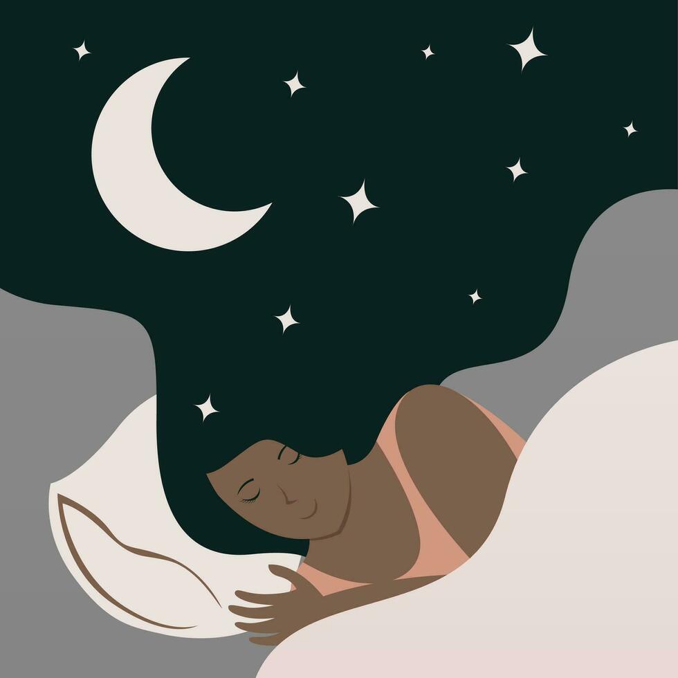 World sleep day background illustration vector
