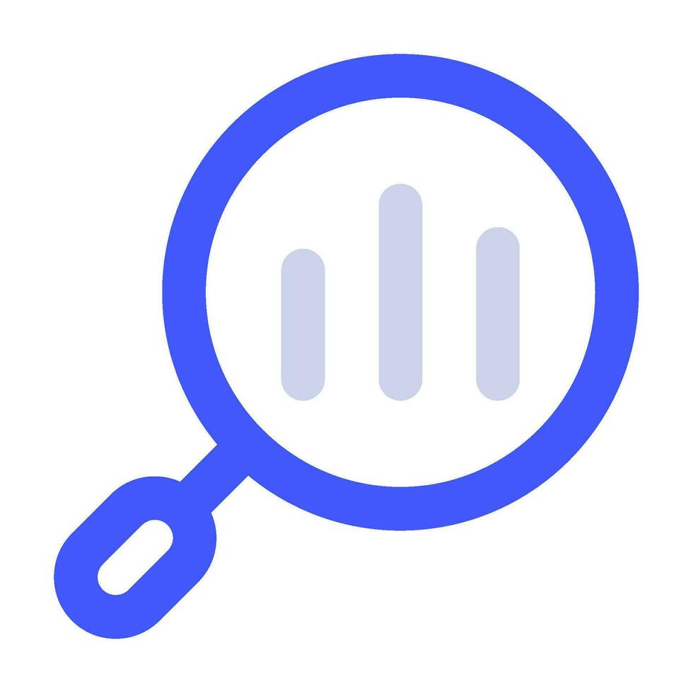 Market Research Icon Illustration for web, app, infographic, etc vector