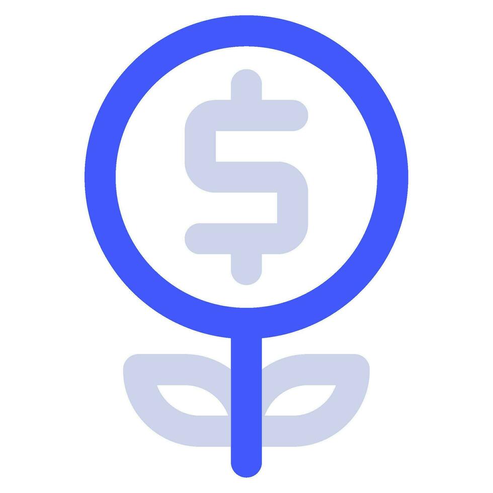 Money Tree Icon Illustration for web, app, infographic, etc vector