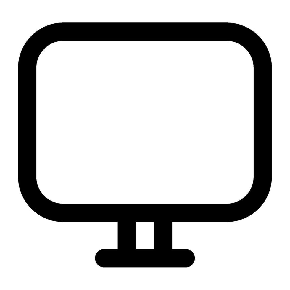 Monitor Icon Illustration for web, app, infographic, etc vector