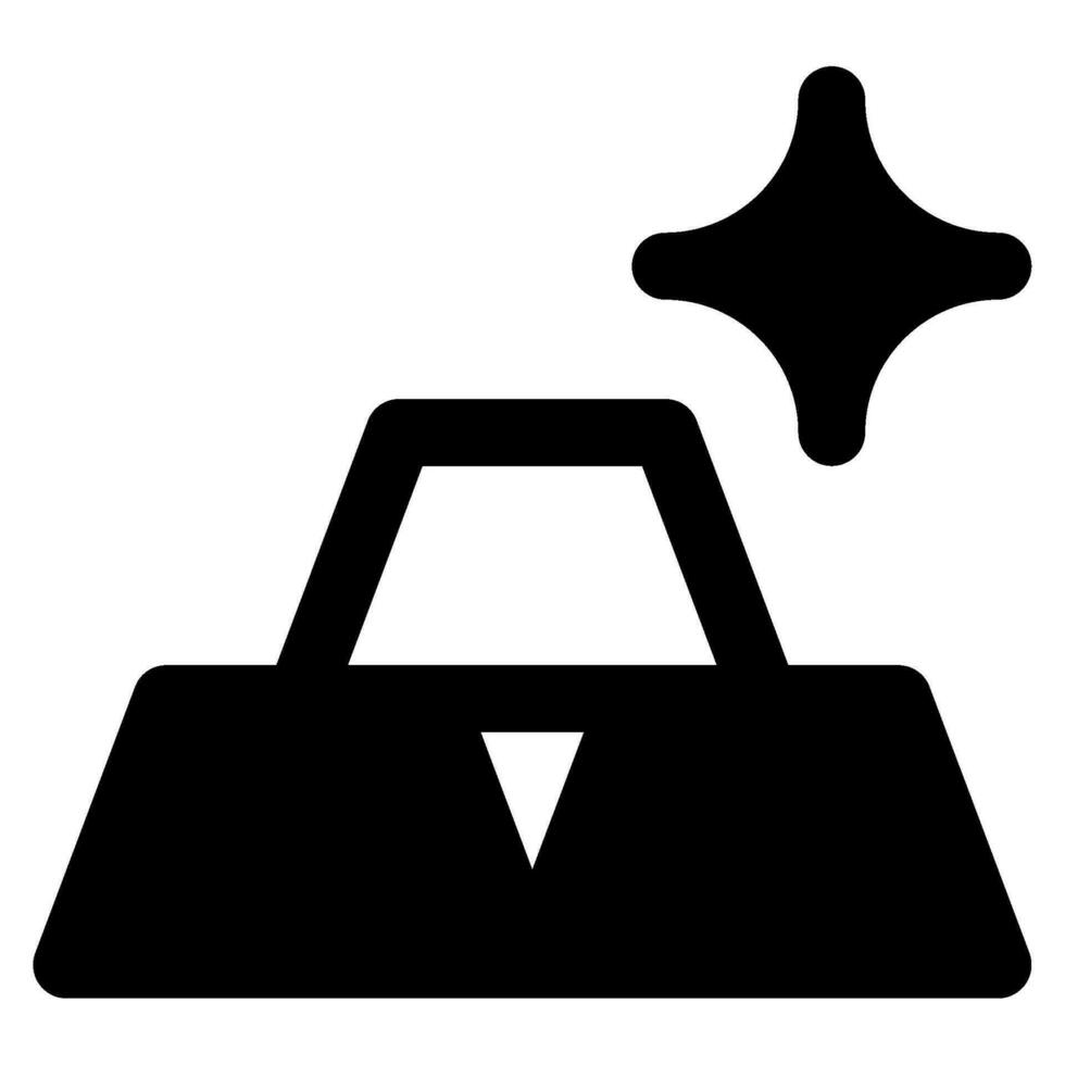 Gold Bar Icon Illustration for web, app, infographic, etc vector