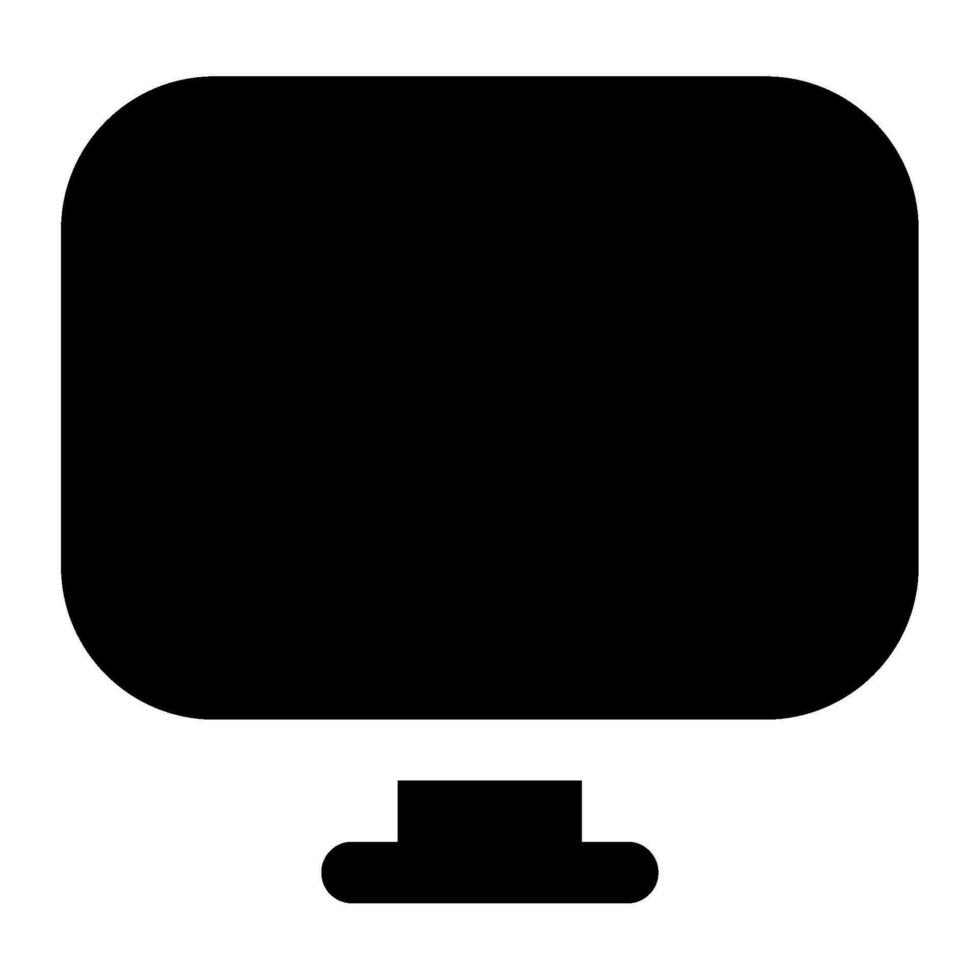 Monitor Icon Illustration for web, app, infographic, etc vector