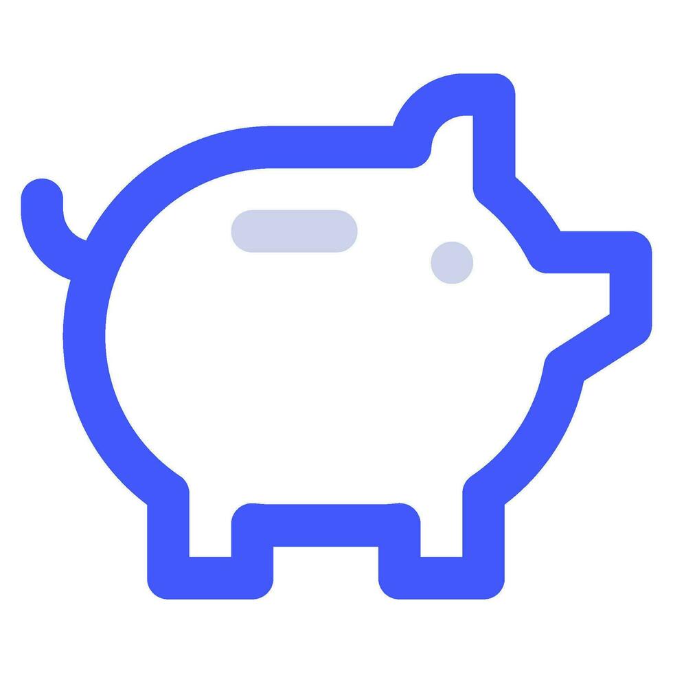 cerdito banco icono ilustración para web, aplicación, infografía, etc vector