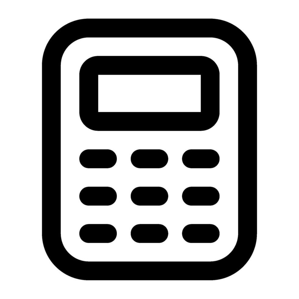 Calculator Icon Illustration for web, app, infographic, etc vector